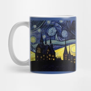 Starry Night Wizarding School Van Gogh Mug